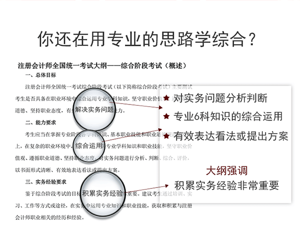 注會綜合案例班開課